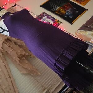 Keyhole Hi-low Ruffle Dress